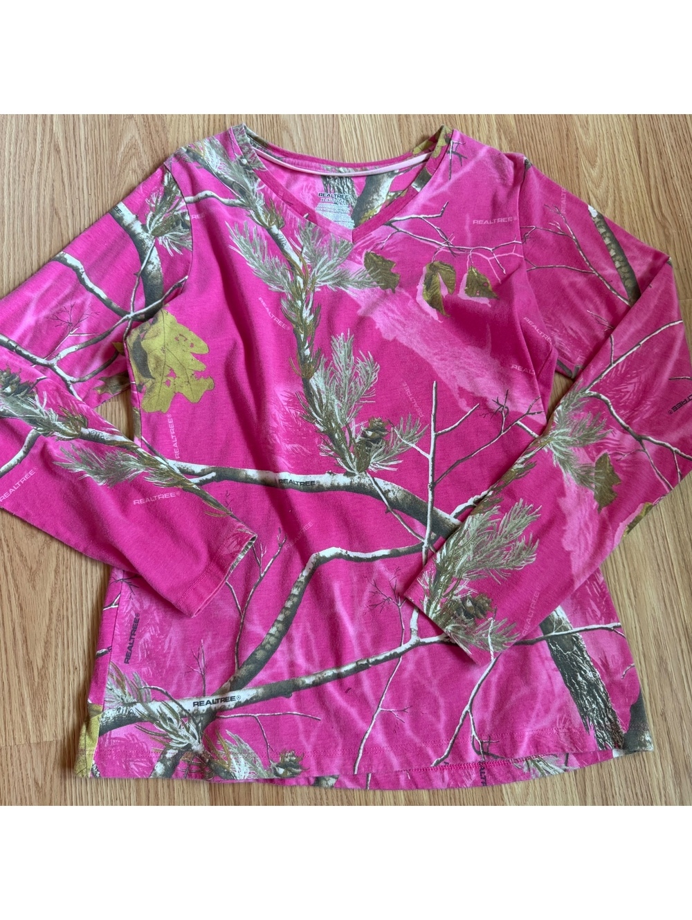 Realtree Pink Camo Long Sleeve tee Size XL